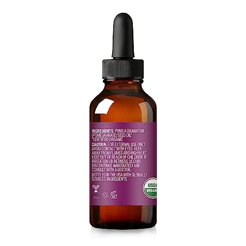 Cliganic Organic Pomegranate Seed Oil, 100% Pure - For Face, Skin | Natural Cold Pressed Unrefined Cliganic uk supplements