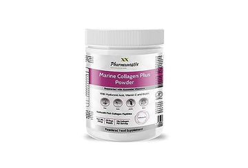 Pharmanostix Hydrolysed Marine Collagen Plus Powder 300g - 10,000mg Collagen with Hyaluronic Acid Pharmanostix uk supplements