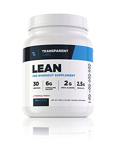 Transparent Labs Lean Pre-Workout, BCAA, Amino Acids, Keto Friendly, Energy Powder Transparent Labs uk supplements