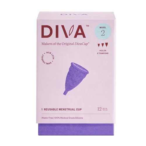 DivaCup - BPA-Free Reusable Menstrual Cup - Leak-Free Feminine Hygiene - Tampon and Pad DivaCup uk supplements
