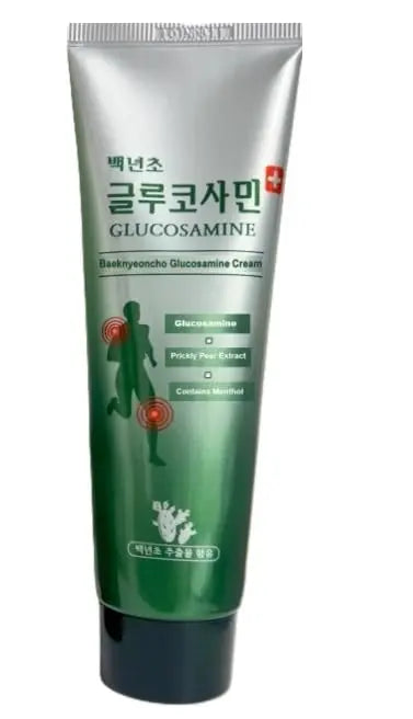 Baeknyencho Glucosamine Body Massage Cream 150ml x 2 EA. Fragrance-Free & Paraben Free. Natural Gel for Massage Therapy Generic uk supplements