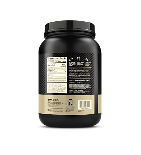 Optimum Nutrition Gold Standard 100% Plant Based Protein Powder, Gluten Free, Vegan Optimum Nutrition uk supplements