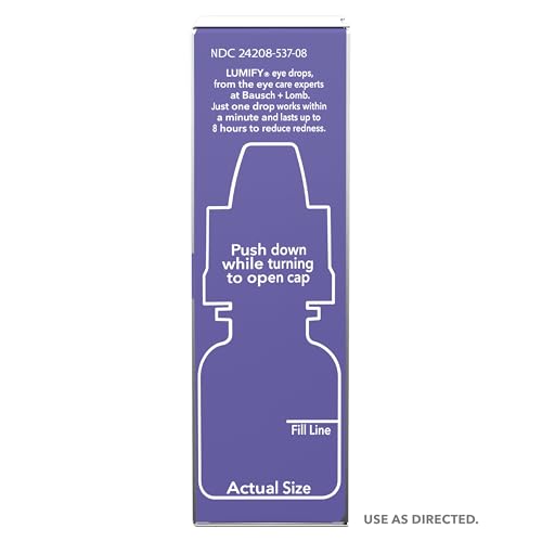LUMIFY Eye Drops for Red Eyes, Redness Reliever for Brighter Looking Eyes, Works in 1 Minute & Lasts Up to 8 Hours, Eye Drops, 0.17 Fl Oz (5 mL) LUMIFY uk supplements