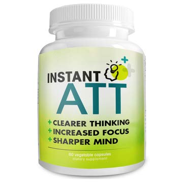 InstantATT - 7-in-1 Caffeine Free Nootropic All-Natural Brain, Focus, Memory Supplement (60 Capsules) Instant Brands uk supplements