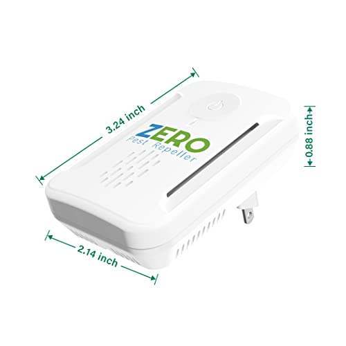 Ultrasonic Pest Repeller, Indoor Ultrasonic Repellent for Roach, Rodent ZEROPEST uk supplements