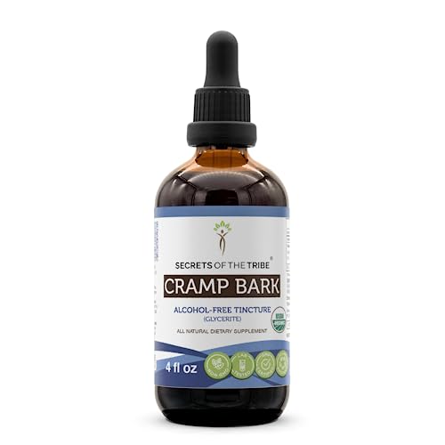 Secrets of the Tribe Cramp Bark USDA Organic | Alcohol-Free Extract, High-Potency Herbal Drops Secrets of the Tribe uk supplements