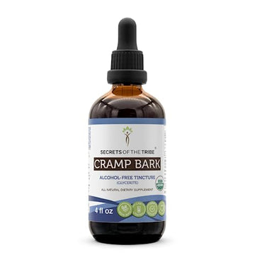 Secrets of the Tribe Cramp Bark USDA Organic | Alcohol-Free Extract, High-Potency Herbal Drops Secrets of the Tribe uk supplements