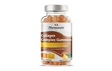 Pharmanostix Collagen Complex 90 Gummies - Natural Pineapple Flavour Pharmanostix uk supplements