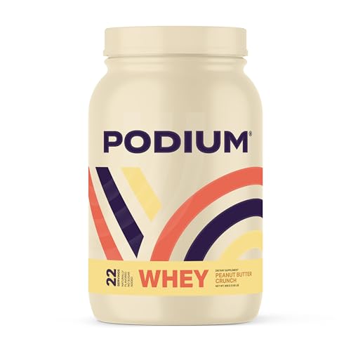 Podium Nutrition, Whey Protein Powder, Peanut Butter Crunch, 22 Servings, 27g of Whey Podium Nutrition uk supplements