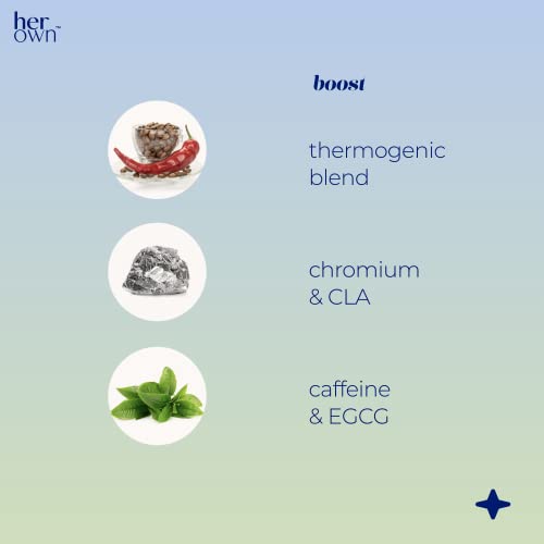 her own Boost, Helps Boost Energy, Supports Metabolism, Proprietary Thermogenic Blend her own uk supplements