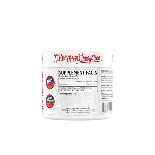 VMI Sports Citrulline Unflavored Powder Pure L-Citrulline | Promote Nitric Oxide Muscle VMI Sports uk supplements