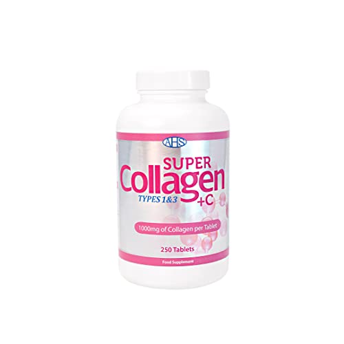 AHS Super Collagen Plus C Tablets - Pack of 250 Tablets (Also 120 + 90 Counts) 3 Sizes! 6000MG PER AHS uk supplements