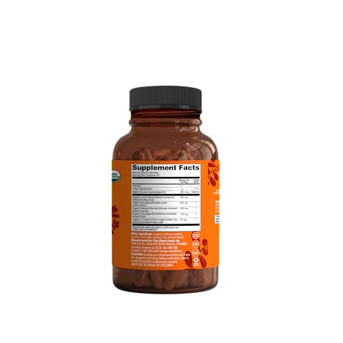 Four Sigmatic Focus Capsules | Lion's Mane Supplement Capsules | Brain Boosting Complex with Ashwagandha, Bacopa Monnieri & Rhodiola | Vegan Nootropic Adaptogen & Mushroom Supplement | 30 Servings Four Sigmatic uk supplements