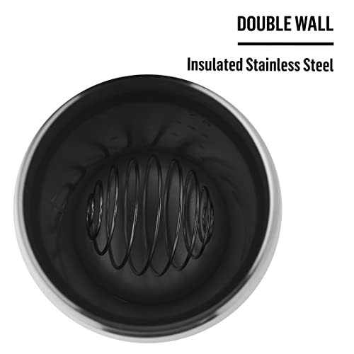 BlenderBottle Strada Twist Cap Shaker Cup Insulated Stainless Steel Water Bottle with Wire BlenderBottle uk supplements