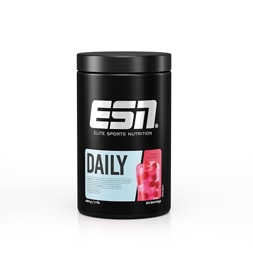 ESN Daily, Raspberry Iced Tea, 480 g, 1.1 lbs, 20 Servings - Powder with Bioactive Collagen Peptides ESN uk supplements