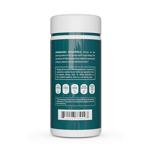 Akkermansia Muciniphila Probiotics for Digestive Health - 5 Billion TFU Akkermansia Probiotic UpNourish uk supplements