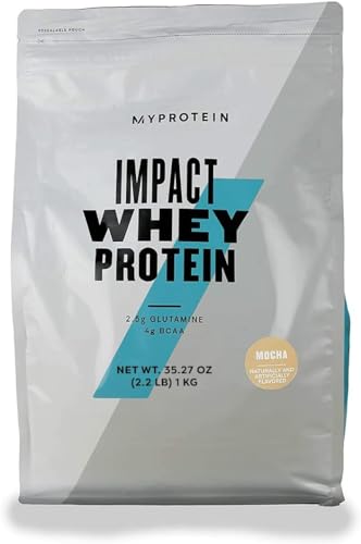 MyProtein Impact Whey Protein , Mocha Pouch, Size: 2.2lbs Myprotein uk supplements