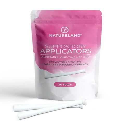 Natureland [20/40 Pack Vaginal Suppository Applicators for Women,Soft Tip Auxiliary Tool for Pills Natureland uk supplements
