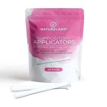 Natureland [20/40 Pack Vaginal Suppository Applicators for Women,Soft Tip Auxiliary Tool for Pills Natureland uk supplements