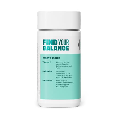 Habit PMS Support Supplement for Women (60 Capsules) - Supports Premenstrual Symptoms & Stress, Hormone Balance, Mood, B Vitamins, Vitamin D, Chasteberry, Ashwagandha, Gluten-Free, Non-GMO (1 Pack) H' Habit uk supplements