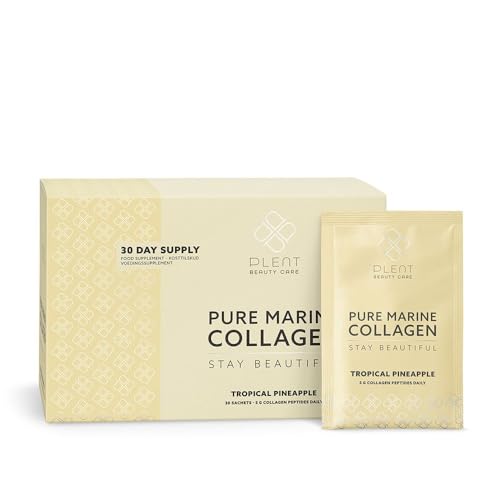 Plent Pure Marine Collagen Tropical Pineapple - Stay Beautiful - 5G Collagen Peptides Daily Plent uk supplements