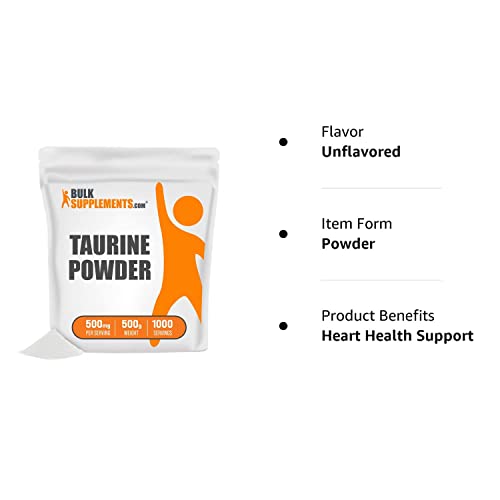 BULKSUPPLEMENTS.COM Taurine Powder - Taurine Supplement, Taurine 2000mg BULKSUPPLEMENTS.COM uk supplements