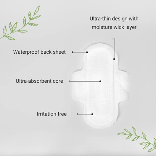 Veeda Ultra-Thin Absorbent Day Pads with 100% Natural Cotton Top Sheet are Always Chlorine Veeda uk supplements