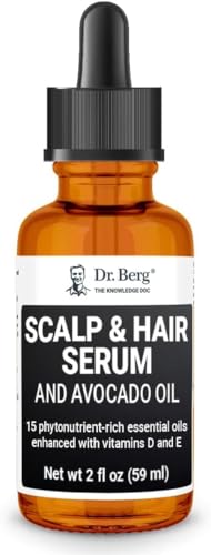 Dr Berg's (All In One) Hair Growth Serum w/Jojoba Oil & Castor Oil For Fuller Thicker Hair Dr. Berg Nutritionals uk supplements