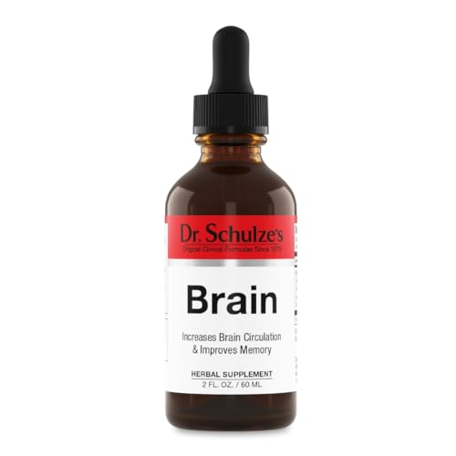 Brain Formula 2 oz. - Vegan and Wild-Harvested | Stimulates Circulation and and Improved Dr. Schulze's uk supplements