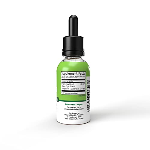 Windmill Natural Vitamins Oil of Oregano, Herbal Blend for Immune Support, Supports Digestive Health, 1 fl oz, 448 Servings Windmill uk supplements