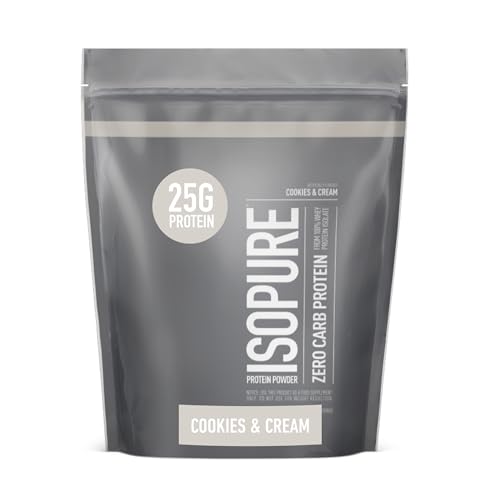 Isopure Protein Powder, Zero Carb Whey Isolate, Gluten Free, Lactose Free, 25g Protein Isopure uk supplements