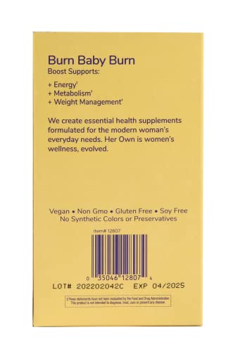 her own Boost, Helps Boost Energy, Supports Metabolism, Proprietary Thermogenic Blend her own uk supplements