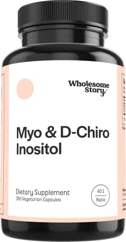 Myo-Inositol & D-Chiro Inositol Capsules, 90-Day Supply, 40:1 Ratio for Hormonal Balance Wholesome Story uk supplements