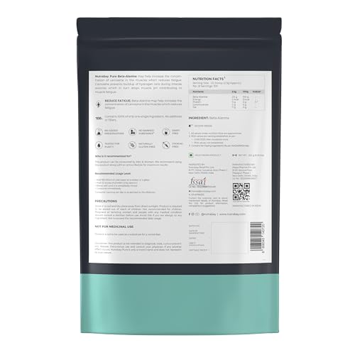 Nutrabay Pure 100% Beta Alanine Powder, Pre Workout supplement for Men & Women Nutrabay uk supplements