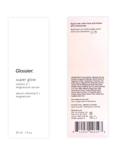 Glossier Super Glow Vitamin C face serum 1oz Full Size Glossier uk supplements