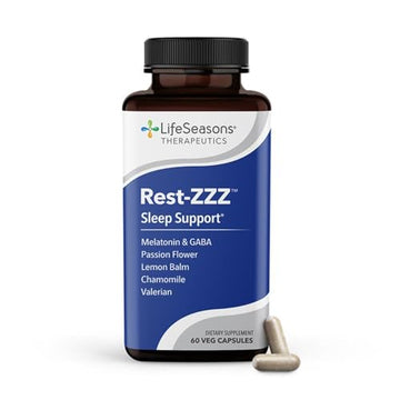 Rest-ZZZ - Powerful Sleep Support Supplement - Fall Asleep & Stay Asleep - Calms Nervous System LifeSeasons uk supplements