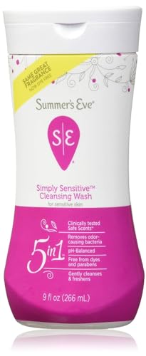 Summer's Eve Cleansing Wash | Simply Sensitive | 9 Ounce | pH-Balanced | Dermatologist & Gynecologist Summer's Eve uk supplements