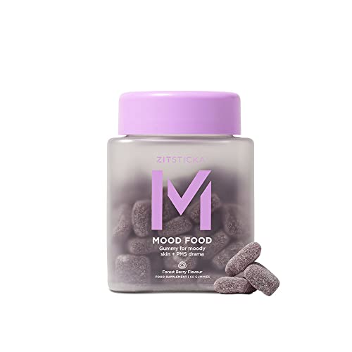 ZitSticka Mood Food: Gummy for Moody Skin + PMS Drama, Forest Berry Flavour ZitSticka uk supplements