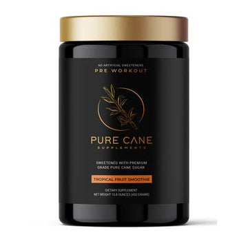 Pure Cane Natural Pre Workout Powder for Men & Women - No Artificial Sweeteners Pure Cane Supplements, Inc. uk supplements