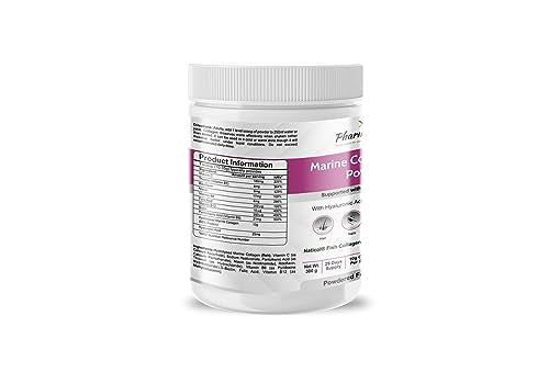 Pharmanostix Hydrolysed Marine Collagen Plus Powder 300g - 10,000mg Collagen with Hyaluronic Acid Pharmanostix uk supplements