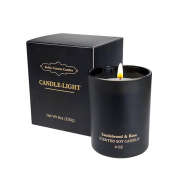 Sandalwood Rose Scented Candles, Christmas Birthday Candle Gifts for Women, Best Friends Kelly's Custom Candles uk supplements