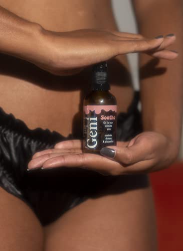 Geni Soothe - Perfume and SOAP Free Intimate Oil. Gentle Alternative to Intimate wash. Moizturizes Geni uk supplements