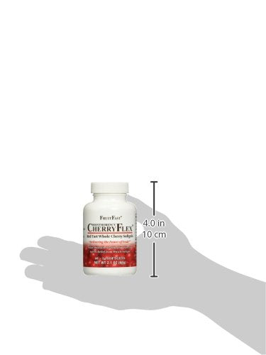 FruitFast CherryFlex 100% Red Tart Organic Cherry Concentrate Supplement - Chewable Softgel - 60 Count - Non-GMO and Gluten Free - Promotes Healthy Joint Function* FruitFast uk supplements