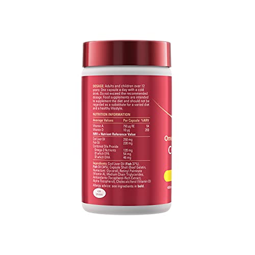 Seven Seas Cod Liver Oil Tablets With Omega-3, Fish Oil, One A Day, 4 Months Supply Seven Seas uk supplements