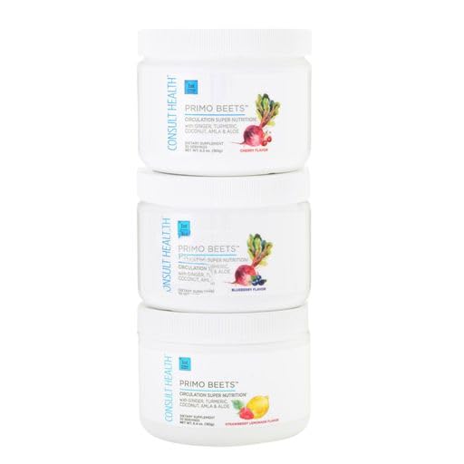 Consult Health Primo Beets Beet Root Powder Drink Mix with Nitrates - Supports Circulation Consult Health uk supplements