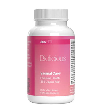 365 HER Biolicious Natural Vaginal Care Supplement (60 Capsules) | Neutralizes Odor and Reduces Discharge 365 HER uk supplements