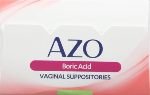 AZO Boric Acid Vaginal Suppositories, Helps Support Odor Control and Balance Vaginal PH AZO uk supplements