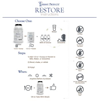 Restore Vanilla Veggie Protein | Premium Plant-Based Protein - 100% Natural and Omega 3 Fusion, Including Pea Protein Isolate - Low Carb, Keto, Dairy Free - 30 Day Supply Dr. Tennant's Dr. Tennant's uk supplements