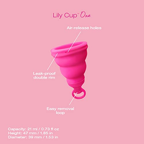 Intimina Lily Cup One - Collapsible Disposable Menstrual Cups for Beginners, Small Menstrual Cup INTIMINA uk supplements