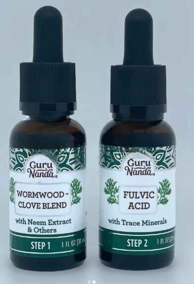 GuruNanda Paracleanse with Wormwood, Clove & Fulvic Acid with Neem Extract - 2 Step GuruNanda uk supplements